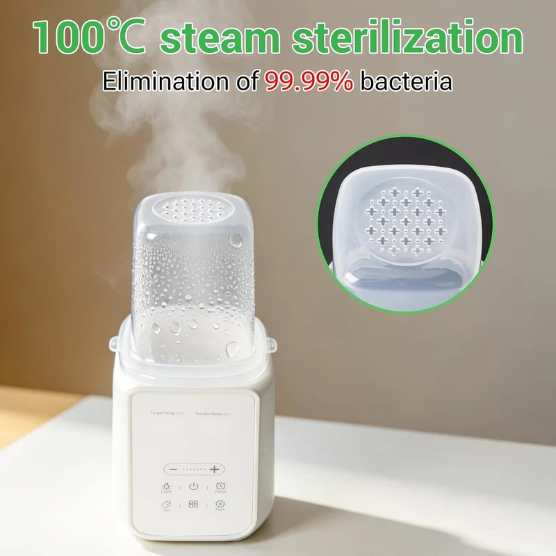 Flaschenwärmer Baby, Bottle Warmer für für Glas/PPSU/Silikon Flaschen mit Timer, Muttermilch Erwärme