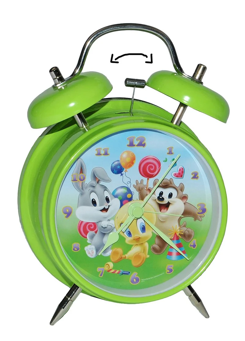 alles-meine.de GmbH Kinderwecker Baby Looney Tunes - für Kinder Metall grosser Wecker Analog - Alarm