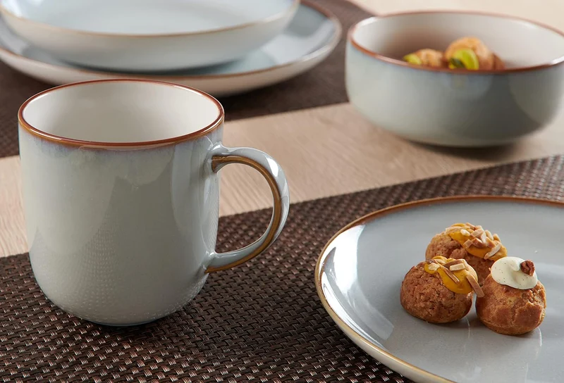 Frühstücksset Portofino, 12-teilig, Grau, Frühstücksset