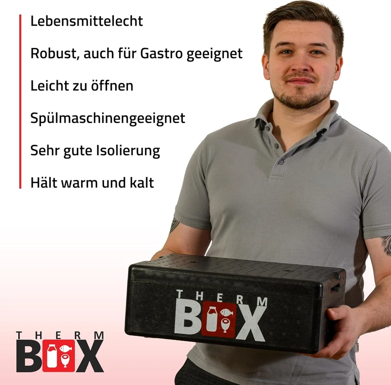 THERM BOX 7B Styroporbox mit 1 Gel-Kühlakku 7 Liter Innen 33,5x23,5x9cm
