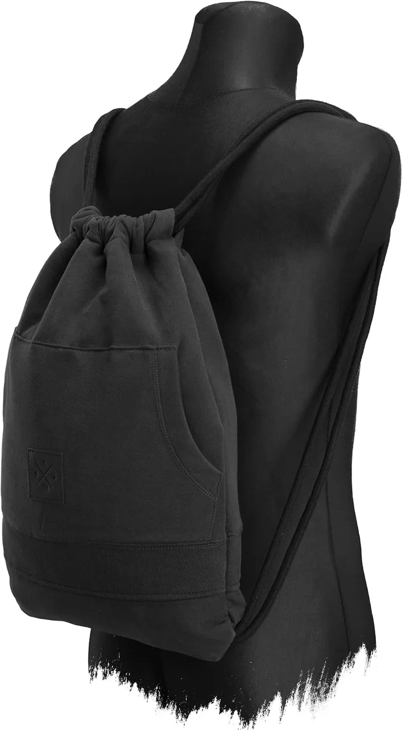 Manufaktur13 Hoodie Sports Bag - Gym Bag mit Pullover Bauchtasche, Turnbeutel (Eingriff), Sportbeute