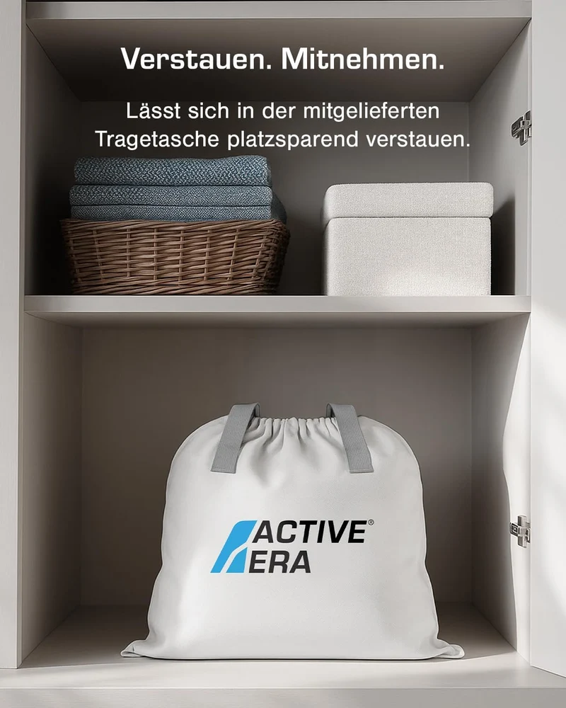 Active Era Luxus Einzel Luftbett – selbstaufblasendes, erhöhtes Einzelbett – Gästebett mit eingebaut