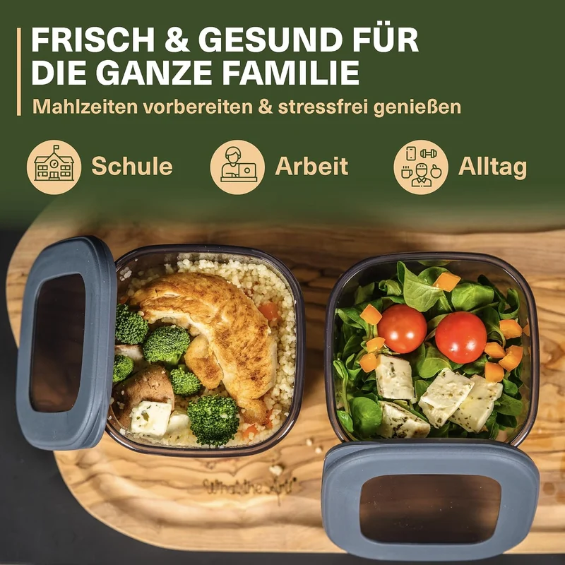 VIWARES Vorratsdosen mit Deckel | 12er Vorratsbehälter Set | BPA-FREI | Zur Müsli Mehl und Zucker Au