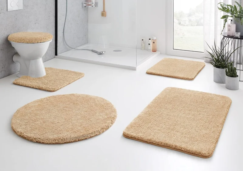 Kleine Wolke Badteppich, Mikrofaser, Champagner, 1 cm cm 50 x 80 cm Champagner, 50 x 80 cm Champagne