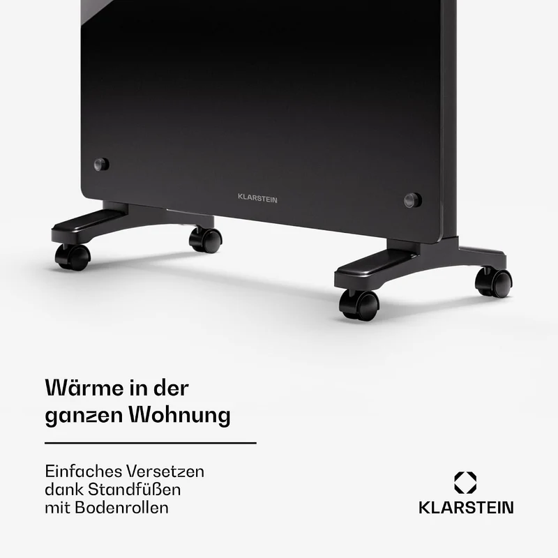 Klarstein Elektroheizung, 1500 W Konvektor Heizung Freistehend & Wandmontage, Elektroheizung Energie