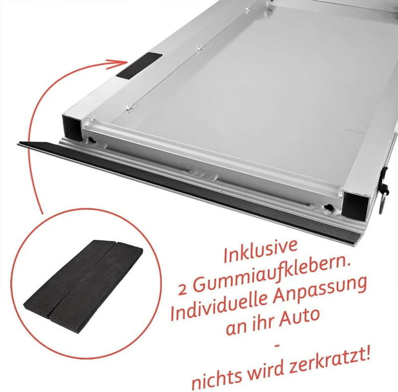Hunderampe Hundetreppe Auto Kofferraum Treppen Rampe Einstiegshilfe für Hunde Klappbar Aluminium Aus