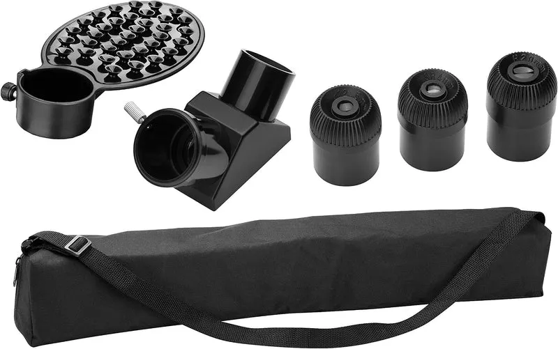 Bresser Refraktor Teleskop Classic 70/350 Starterpaket mit Aluminiumstativ und umfangreichen Zubehör