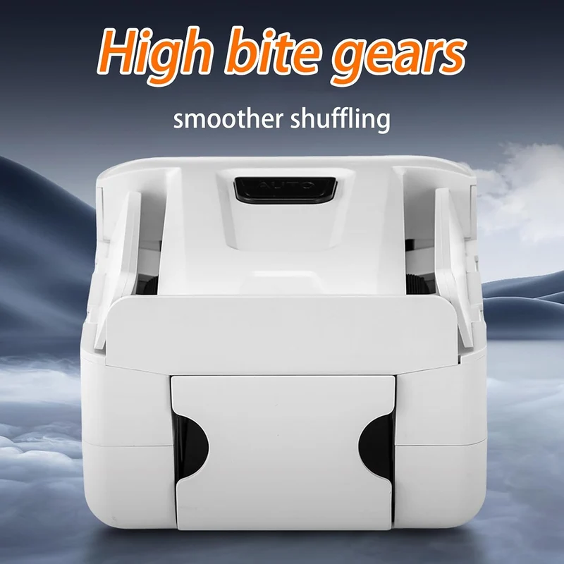 Shuffle-Maschine Automatisch Elektrisch Leise Wiederaufladbar Weiss, Weiss