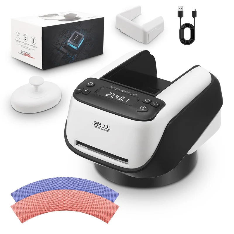Automatische Kartensender, 360° Drehung für 1–4 Decks, 2 bis 8 Spieler, mit 1 x Kartenpresse, 2 x Ka