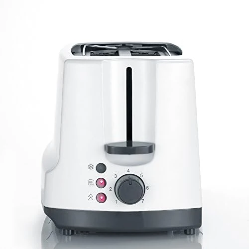 SEVERIN AT 2234 Automatik-Toaster (1.400 W, 2 Langschlitzkammern, Für bis zu 4 Brotscheiben) weiss/g