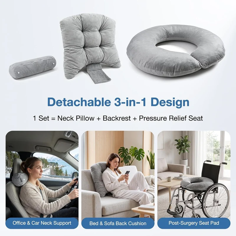Bettkeilkissen für Bett&Sofa–Nach Operation, Sodbrennen&Schlafen