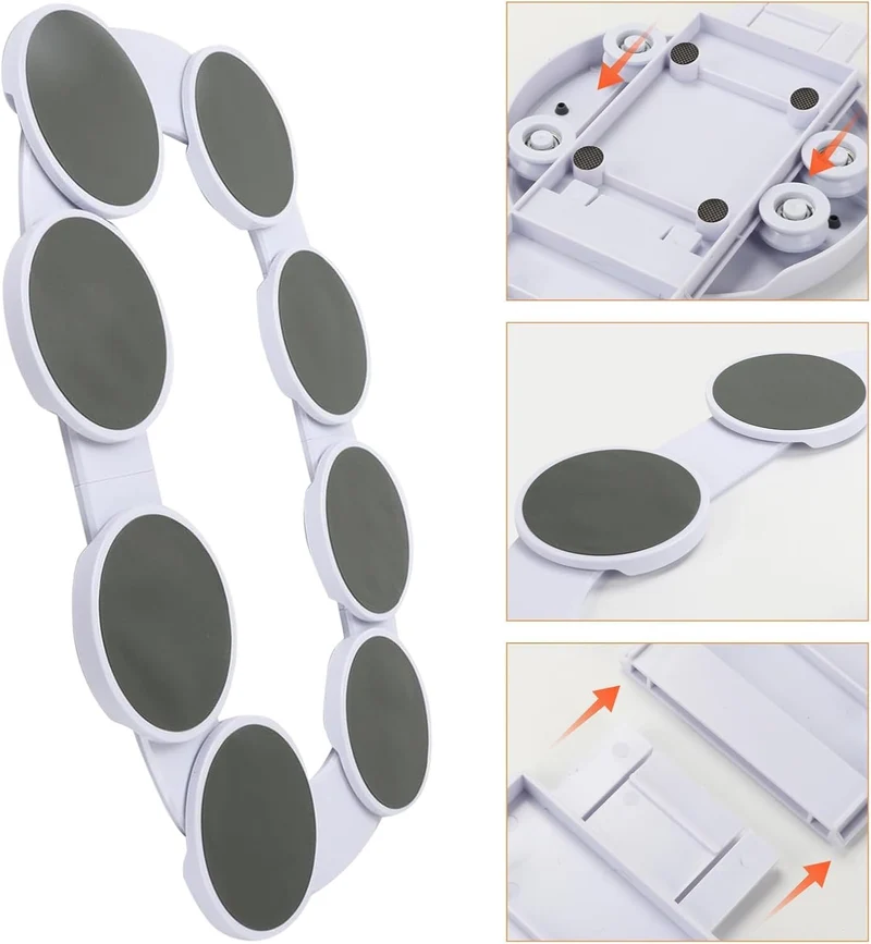 Drehbares Tablett für Esstisch, 360° Drehbare Servierplatte für 8 Tabletts Lazy Susan Drehteller für