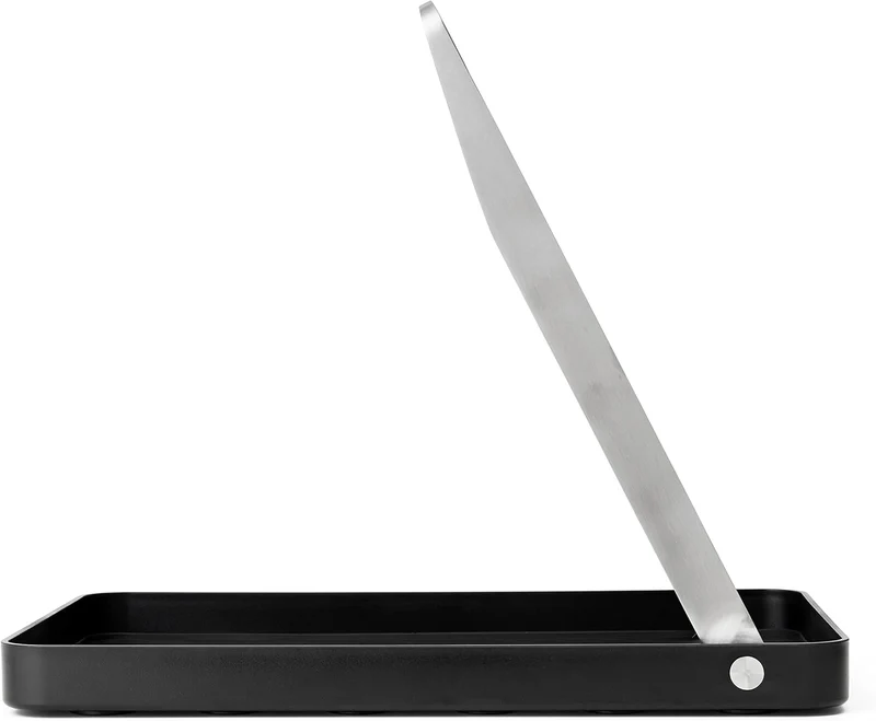 Stelton Serviertablett Take Away - Minimalistisches Tablett mit klappbarem Griff, Rutschfester Gummi