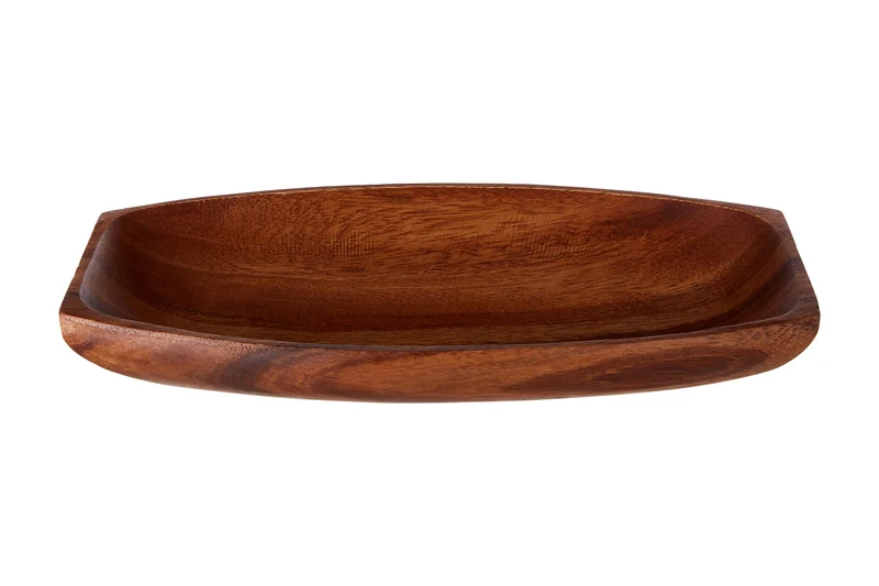 Premier Housewares Kora Servierplatte, Akazienholz, längliche 5 x 30 x 15 cm Oval, 5 x 30 x 15 cm Ov