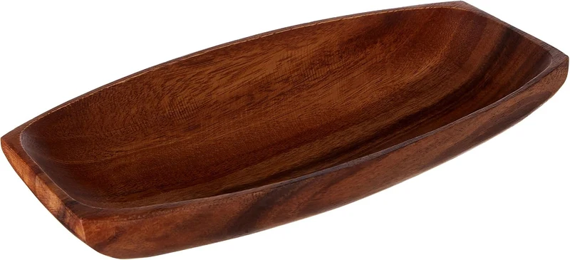 Premier Housewares Kora Servierplatte, Akazienholz, längliche 5 x 30 x 15 cm Oval, 5 x 30 x 15 cm Ov