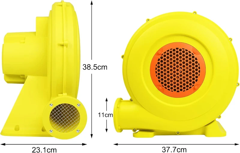 FIVMEN 450W Elektrische Gebläse Luftpumpe für Hüpfburg Luftgebläse Ventilator Turbolüfter mit Griff