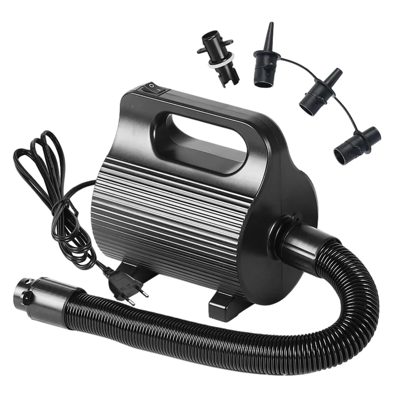 BAIFULAI Elektrische Luftpumpe 400W-600W, AC 220–240V Elektrische Pumpe mit 5 Düsen& 35-80cm Schlauc
