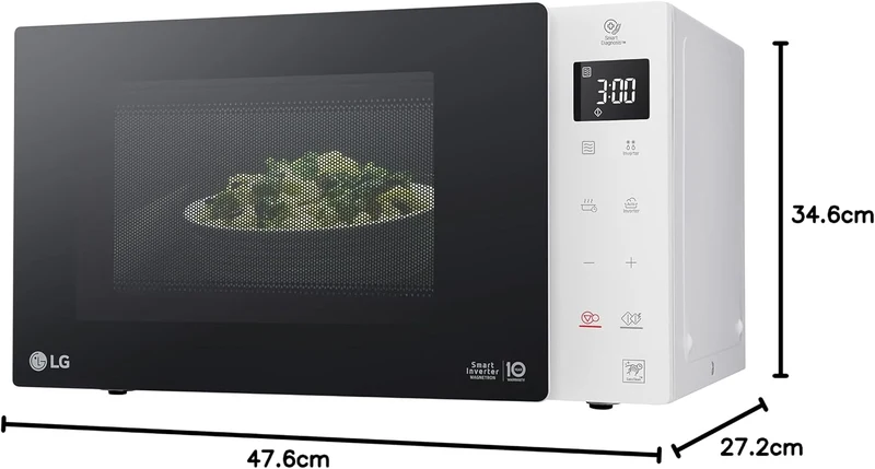 LG Electronics LG MS 23 Necbw Mikrowelle / 1000 W, Weiss
