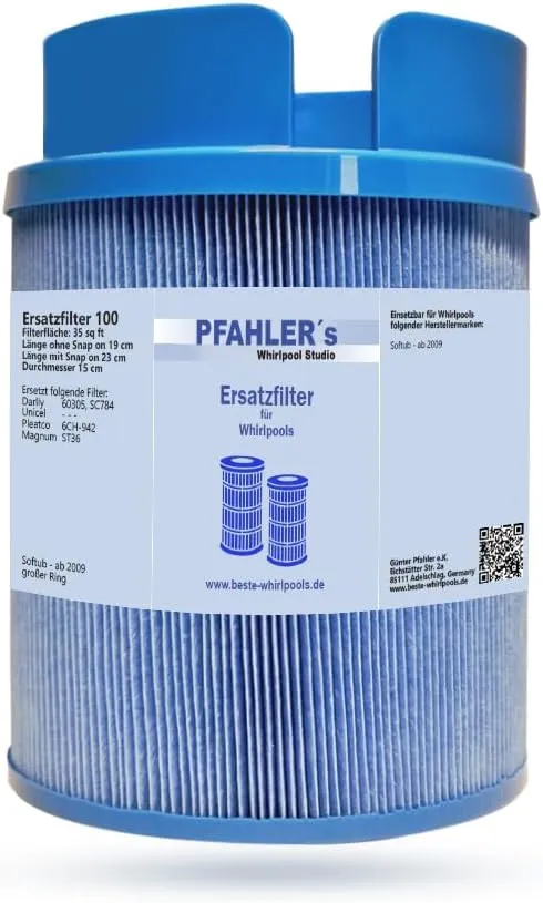 Filter für Softub Whirlpool antibakteriell 60305 SC784 6CH-942 ST36 Ersatzfilter Kartuschenfilter mi