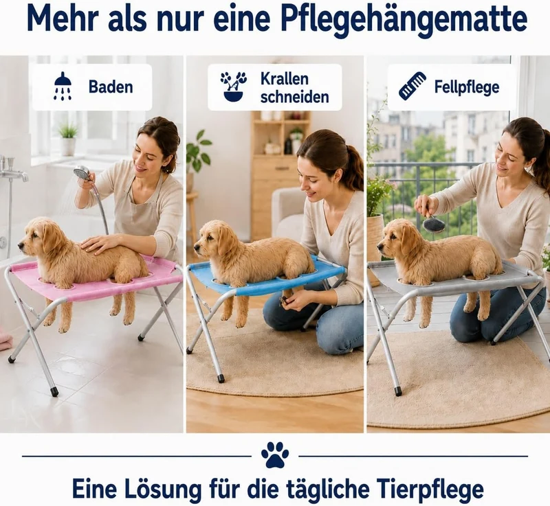 Generisch Duschhilfe Für Hunde Hundewaschtisch Duschgestell Hundebadewanne 02 Khaki Einheitsgrösse,