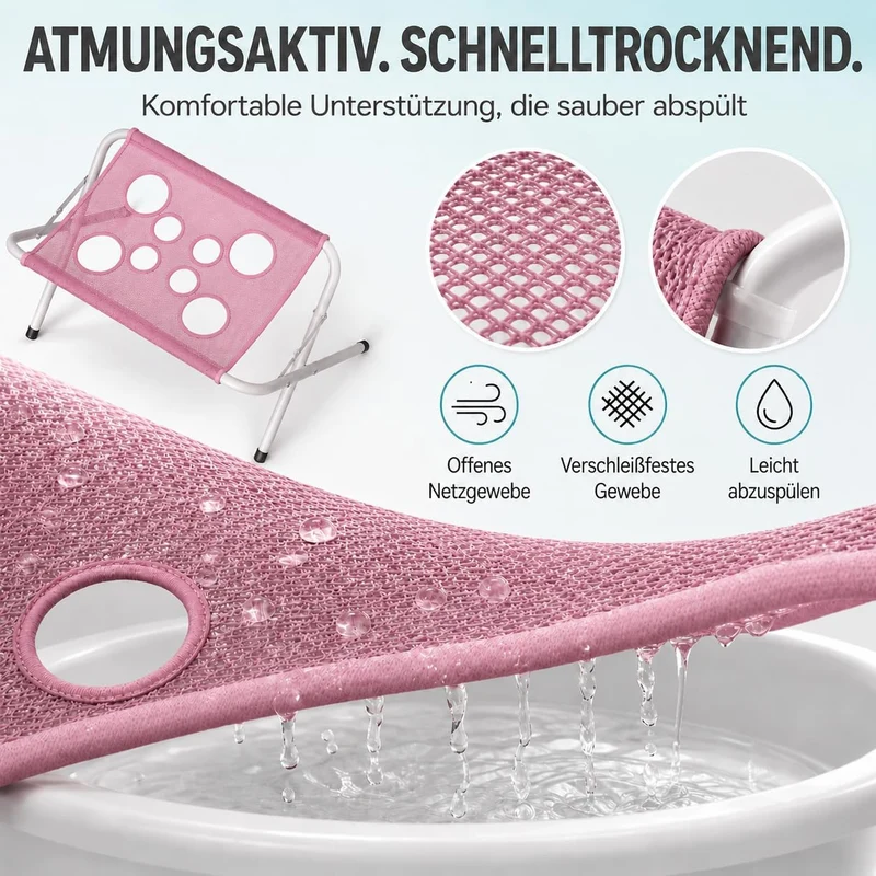 Pflegetisch für Haustiere, Hundebadetisch, 8 bissfeste Löcher Tierpflege-Hängematte mit Ständer, Abn
