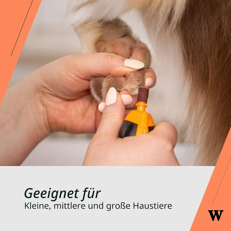 Wahl Nagelfeile für Haustiere, leise und leicht Orange, Orange