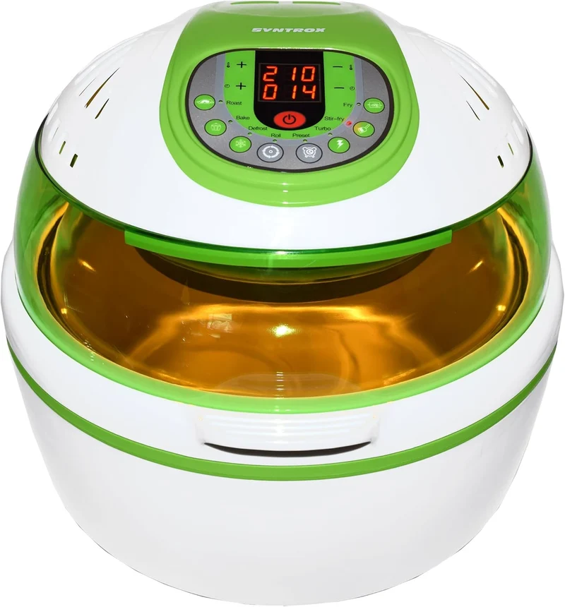 Syntrox Germany Turbo-Heissluftfritteuse Heissluftgarer Fritteuse Air-fryer mit LED-Display, 10 Lite