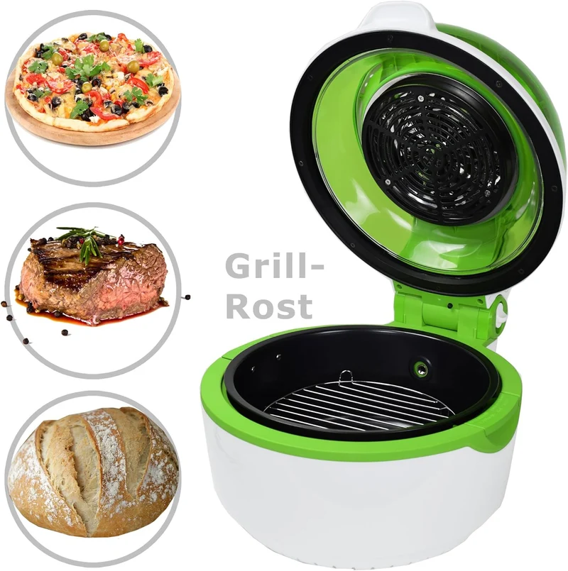 Syntrox Germany Turbo-Heissluftfritteuse Heissluftgarer Fritteuse Air-fryer mit LED-Display, 10 Lite