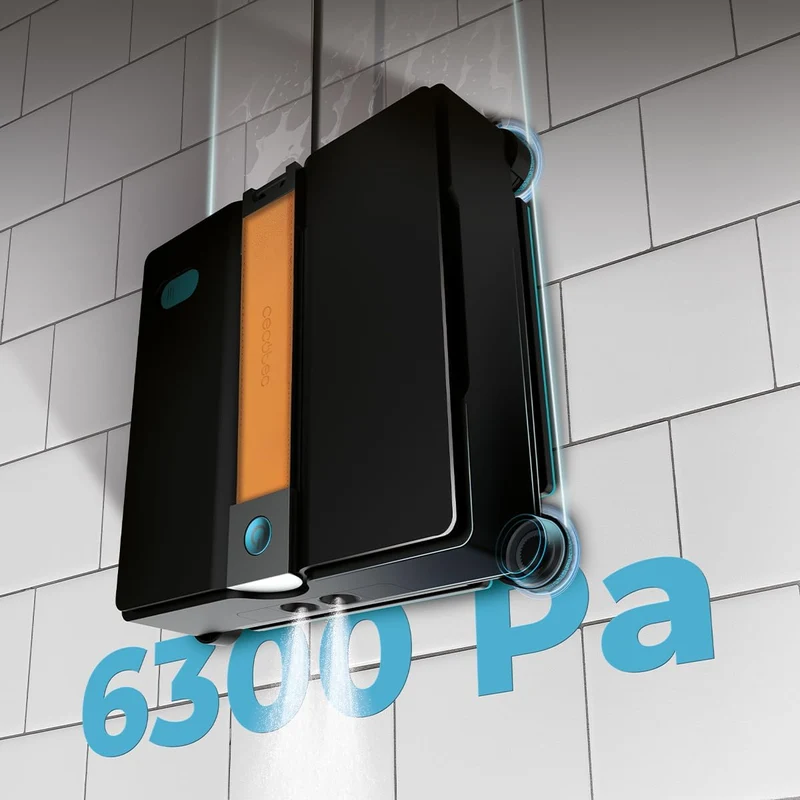Cecotec Fensterputzroboter Conga Windroid W100 Station. Akku-Station für 120 Min. Laufzeit, Automati