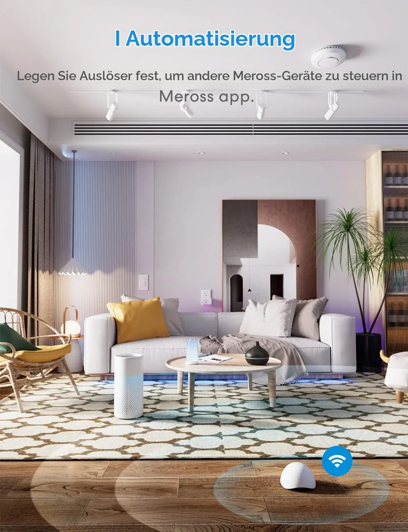 Meross Smart Wassermelder WLAN Wasseralarm 3St. für HomeKit, Wassersensor mit Hub kompatibel mit App