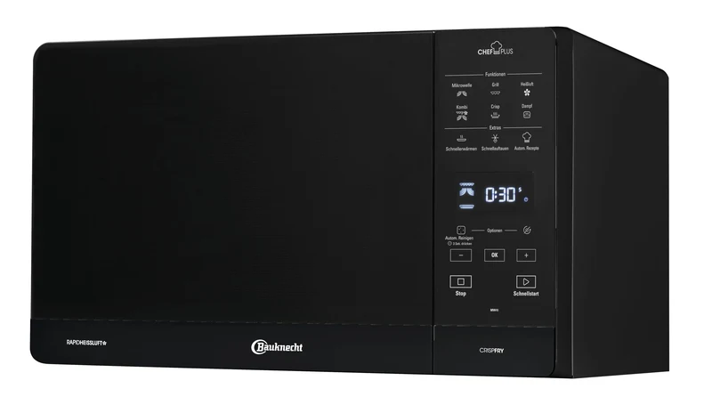 Bauknecht MW 49 BL Freistehender Mikrowellen Backofen/Mikrowelle 800 Watt/Quarz-Grill 900 Watt/Heiss