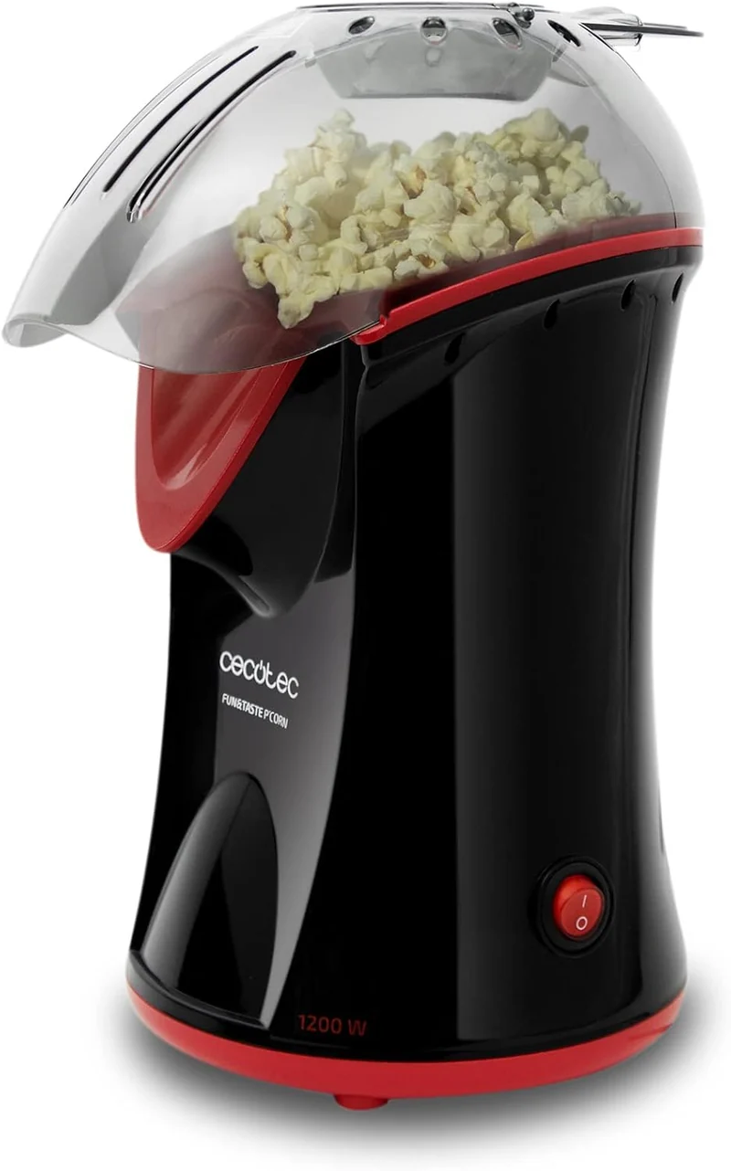 Cecotec Popcorn-Maschine mit Konvektion Fun&Taste Pop Corn. Popcorn-Maschine mit 1200W, abnehmbarem