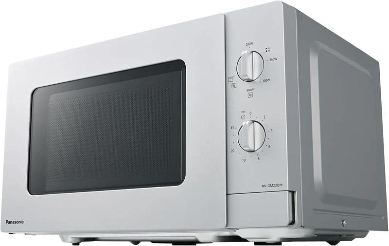 Panasonic NN-GM23QMEPG 20L Grill-Mikrowelle mit Drehteller und Grillrost, 800 W, 1000 W Grill, Aufta
