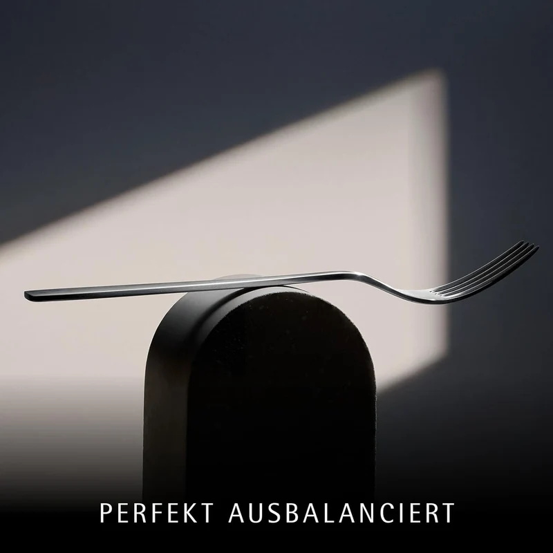 WMF Philadelphia Besteck Set 6 Personen, 30 teilig, Monobloc-Messer, Cromargan Edelstahl poliert, gl