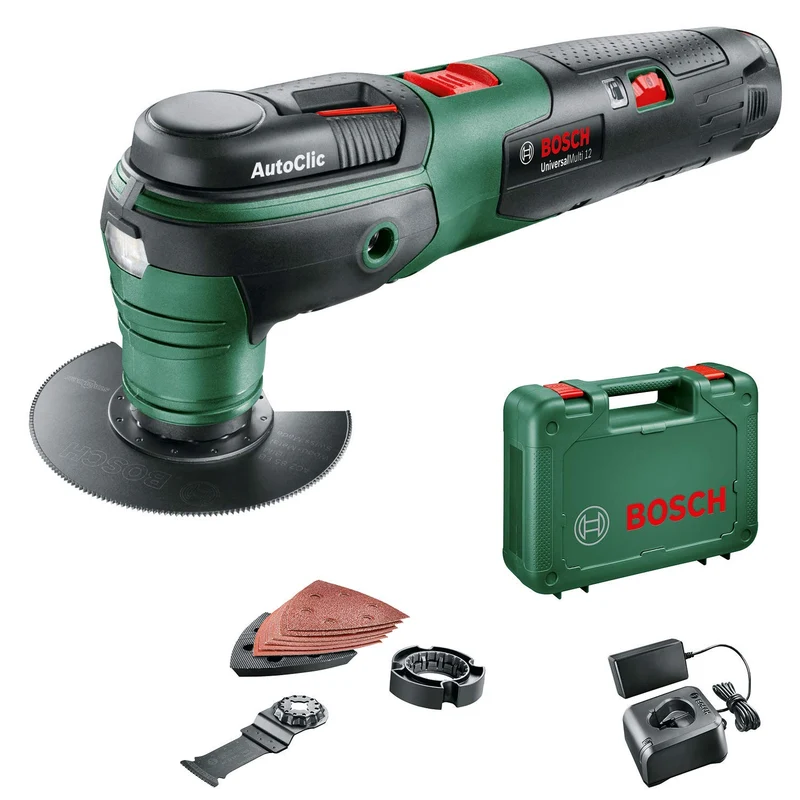 Bosch Akku Multifunktionswerkzeug UniversalMulti 12 (1 Akku, 12 Volt System, im Koffer) Set | 1