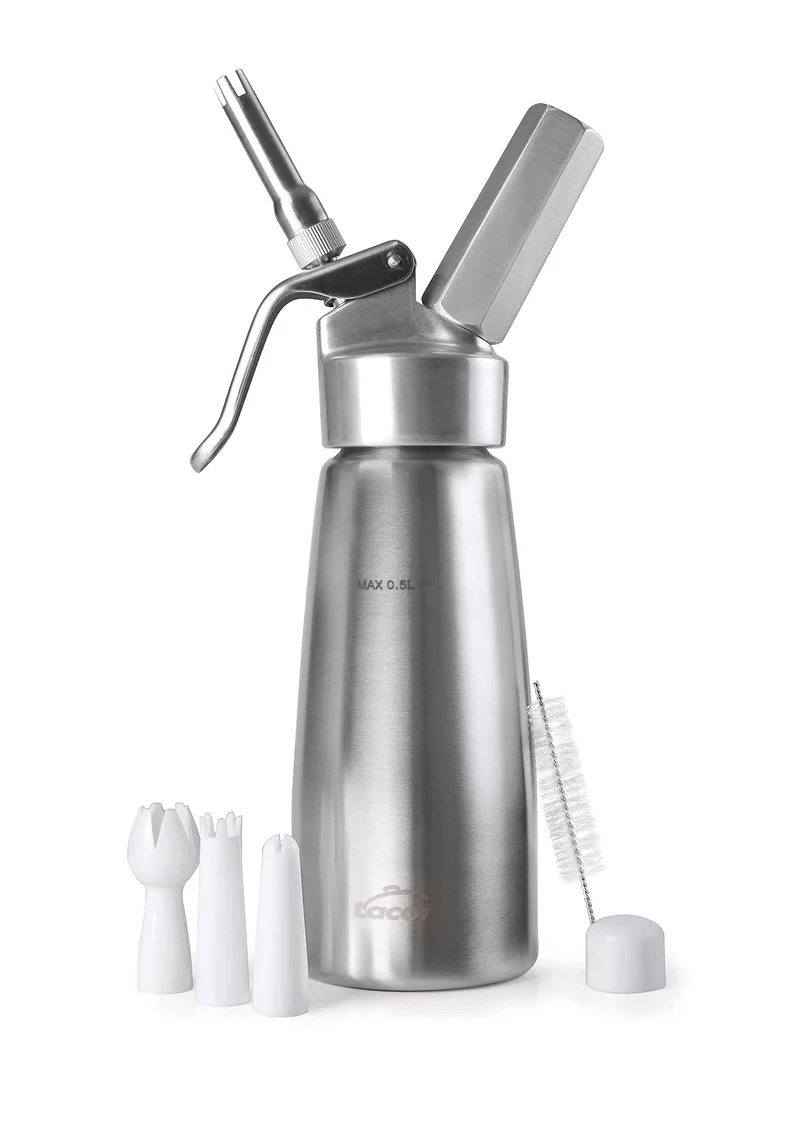 Lacor 68405 Sahnebereiter,Edelstahl rostfrei plus Aluminium 1 L