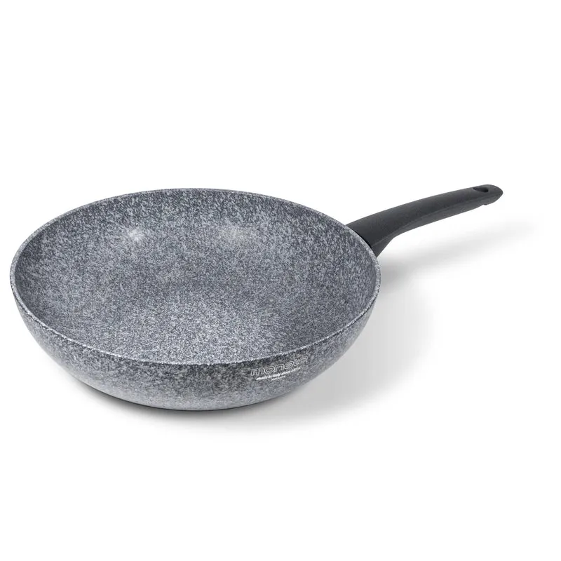 Moneta Sinfonia Wok 28 cm auch für Induktion, verstärkt mit Mineralpartikeln, hergestellt in Italien