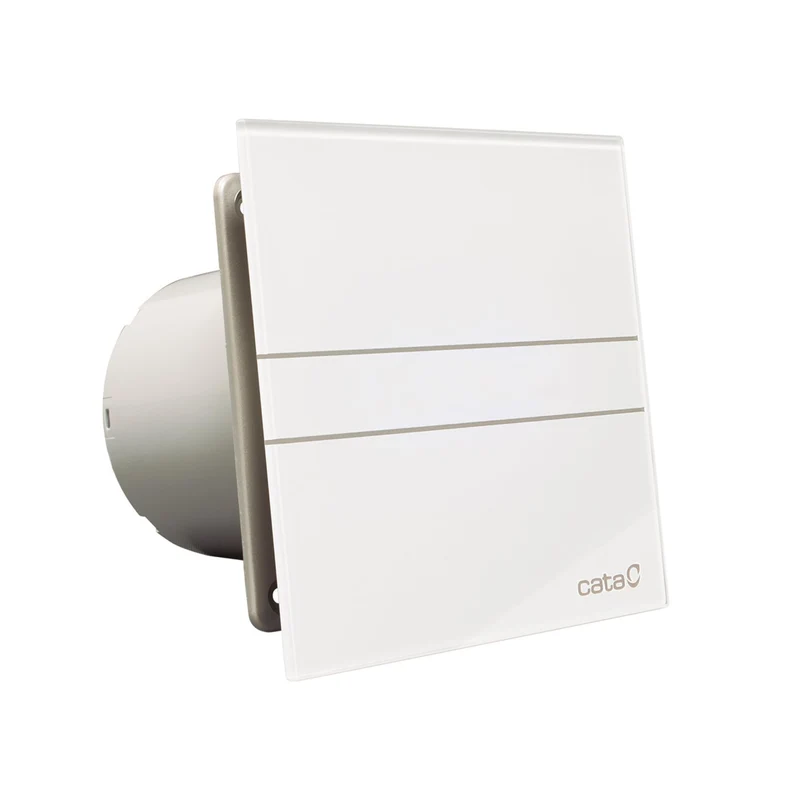 Ventilator Lüfter CATA E-100GT B,Timer, Weiss Glasfront