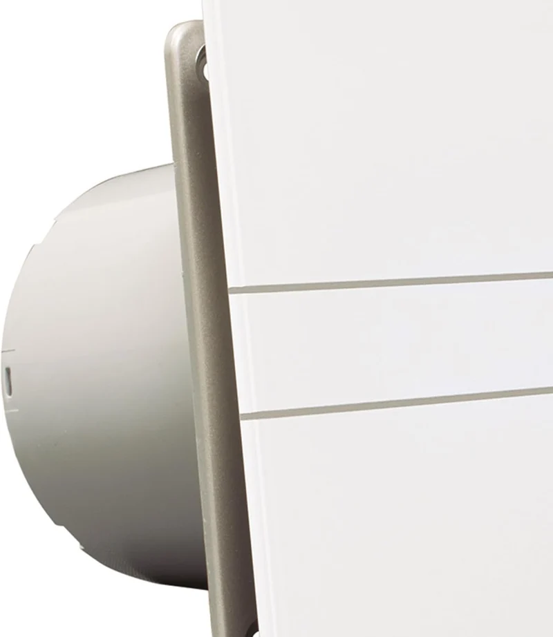 Ventilator Lüfter CATA E-100GT B,Timer, Weiss Glasfront