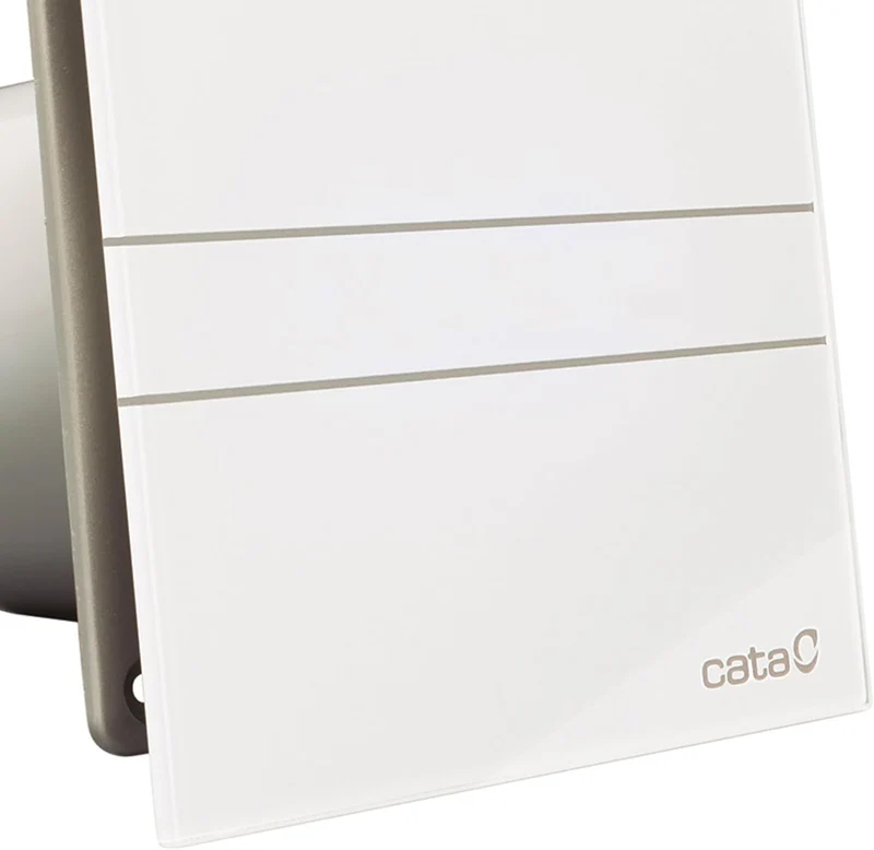 Ventilator Lüfter CATA E-100GT B,Timer, Weiss Glasfront