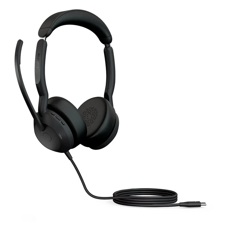 Jabra Evolve2 50 - Kabelgebundenes Stereo-Headset mit Jabra Air Comfort - Mikrofone mit aktiver Gerä