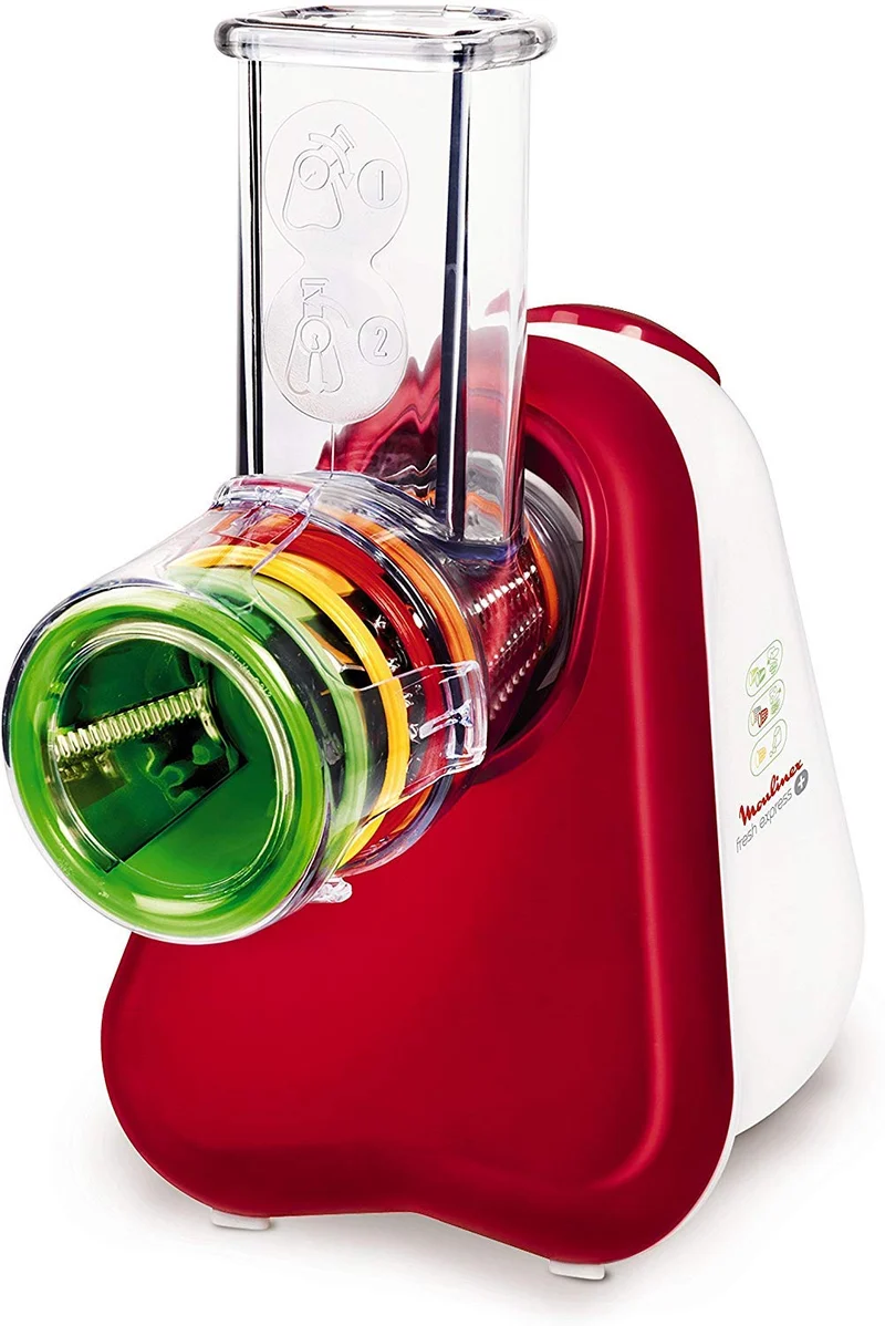 Moulinex DJ755G Fresh Express + Multifunktionszerkleinerer mit 5 Zubehörteilen und einem grossen Zul
