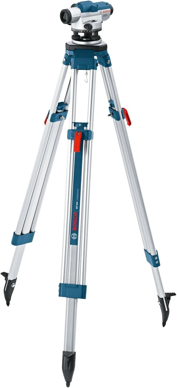 Bosch GOL 26 D Professional Optisches Nivelliergerät im Transportkoffer mit Stativ BT 160 Profession