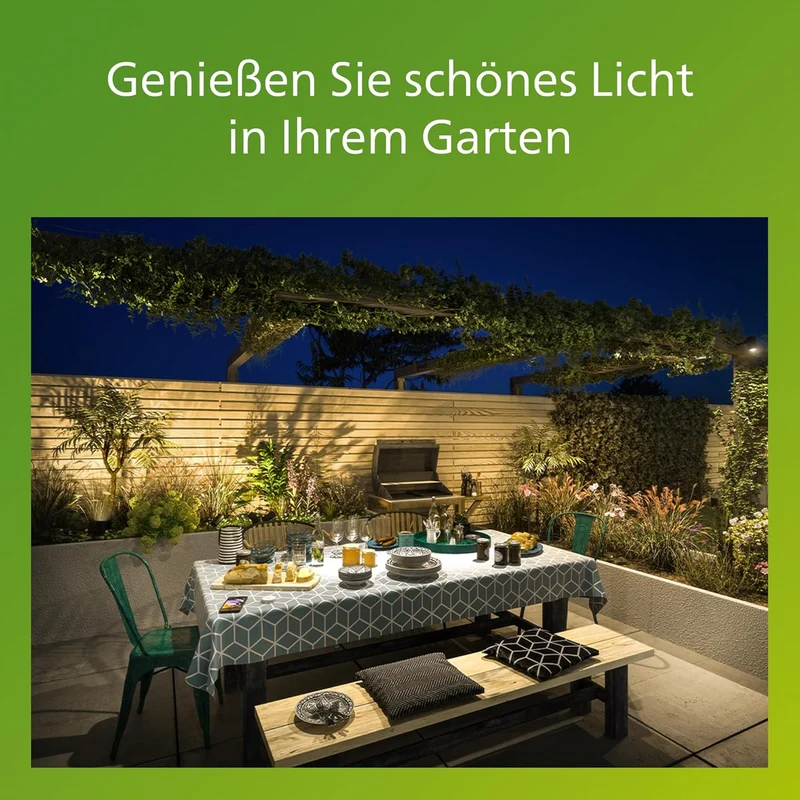 Philips myGarden Arbour LED Sockelleuchte, 1x6W, Aluminium Ohne Bewegungsmelder 1-flammig Sockelleuc