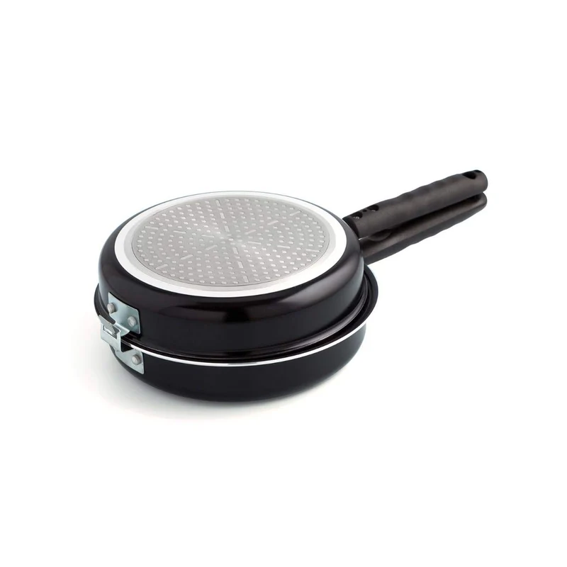Quid Gastro Fun-Omelette Pfanne, Aluminium, schwarz, 24 cm 43x25x9 cm, 43x25x9 cm