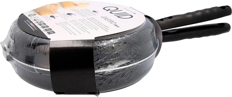 Quid Gastro Fun-Omelette Pfanne, Aluminium, schwarz, 24 cm 43x25x9 cm, 43x25x9 cm