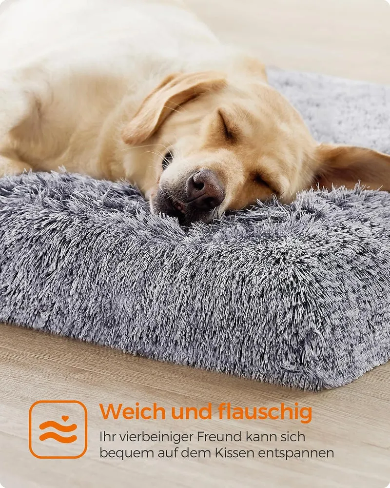 Feandrea Hundebett, orthopädisches Hundekissen, mit Noppenschaumstoff gepolstert, Bezug abnehmbar un