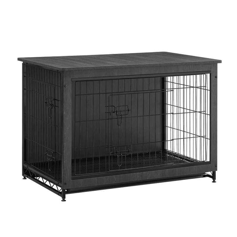 Feandrea Hundekäfig Möbel, Beistelltisch, Hundebox, Moderne Hundehütte Indoor für Hunde bis zu 32 kg