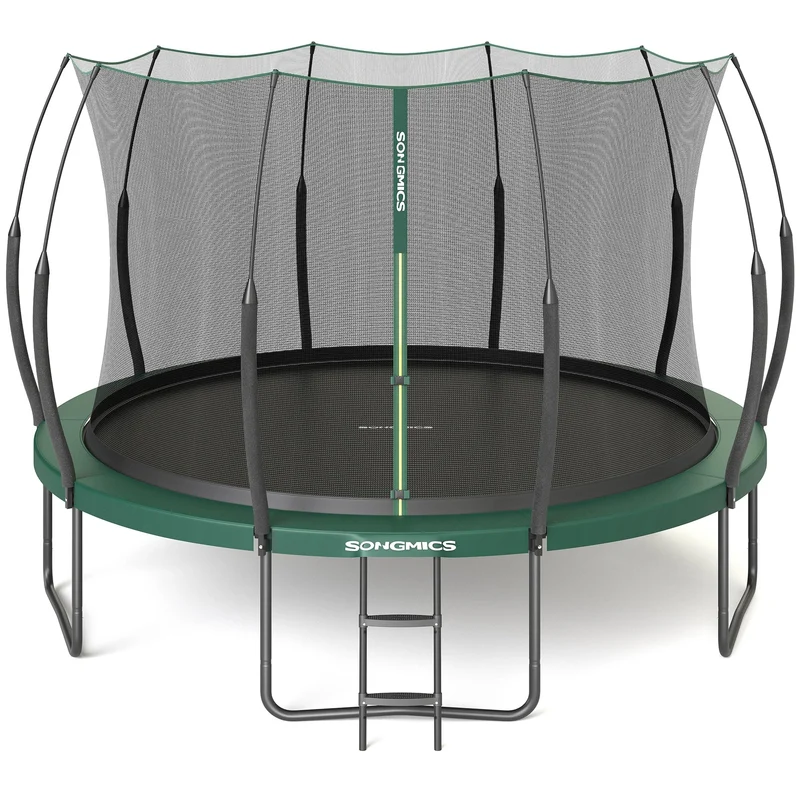 SONGMICS Federloses Trampolin Outdoor Ø 244/305/366 cm, Kindertrampolin Gartentrampolin, elastische