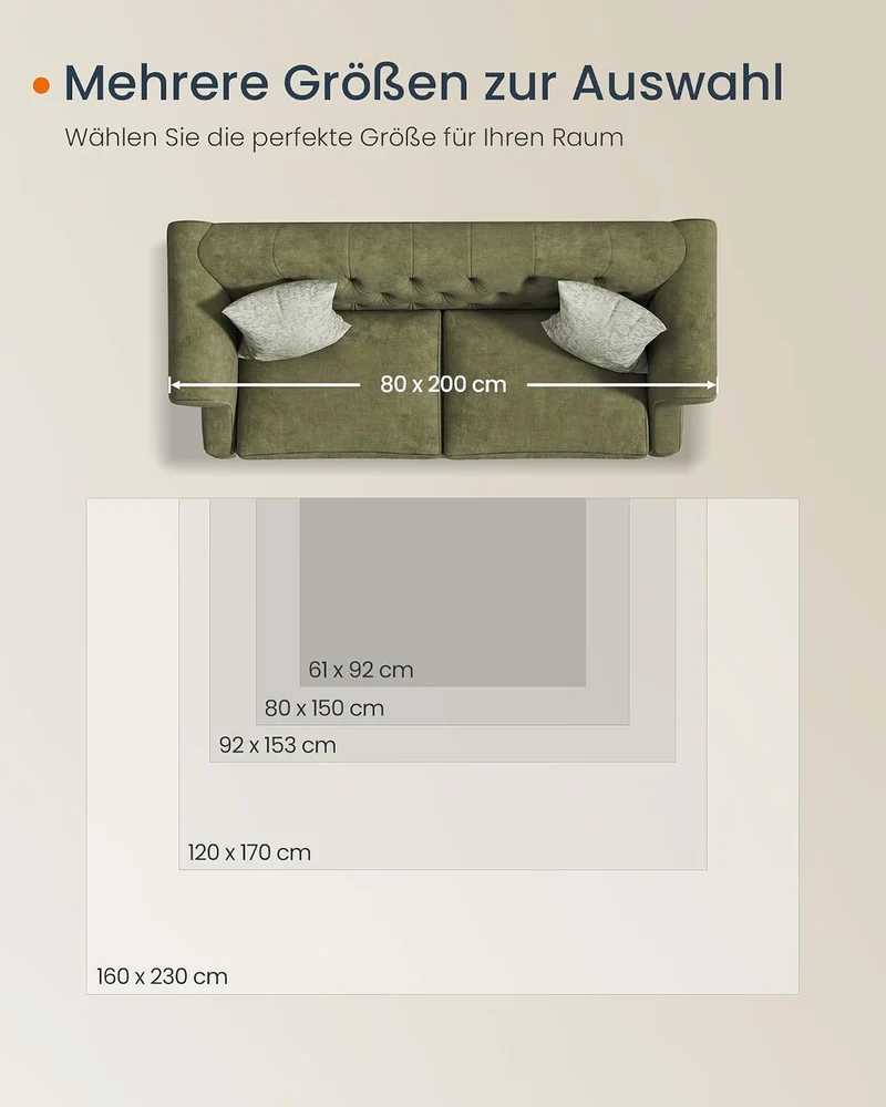 SONGMICS Wohnzimmerteppich Waschbar rutschfest, Boho, 80 x 150 cm Cappuccinobeige 80B x 150L cm Rech
